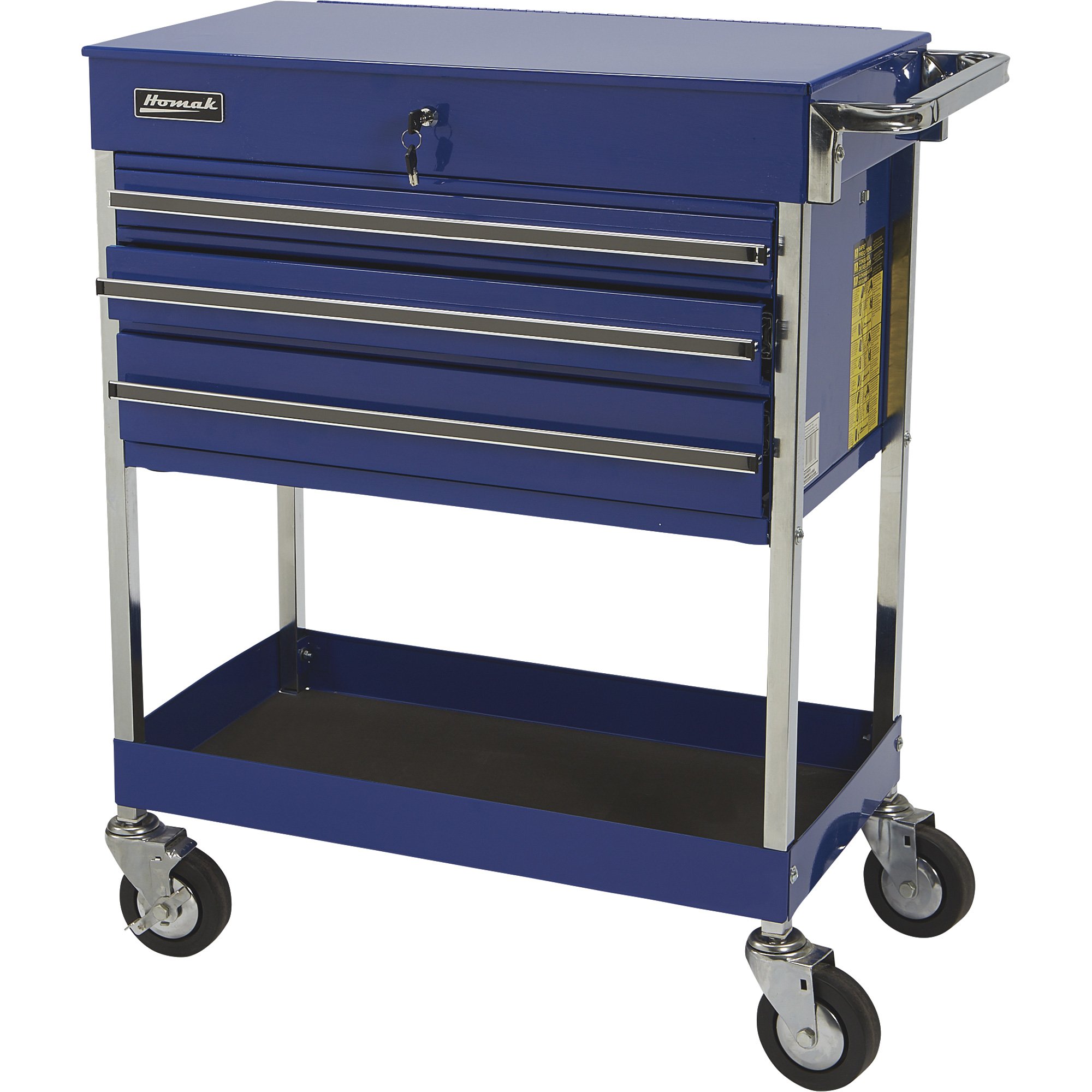 Homak 3-Drawer Industrial Service Cart